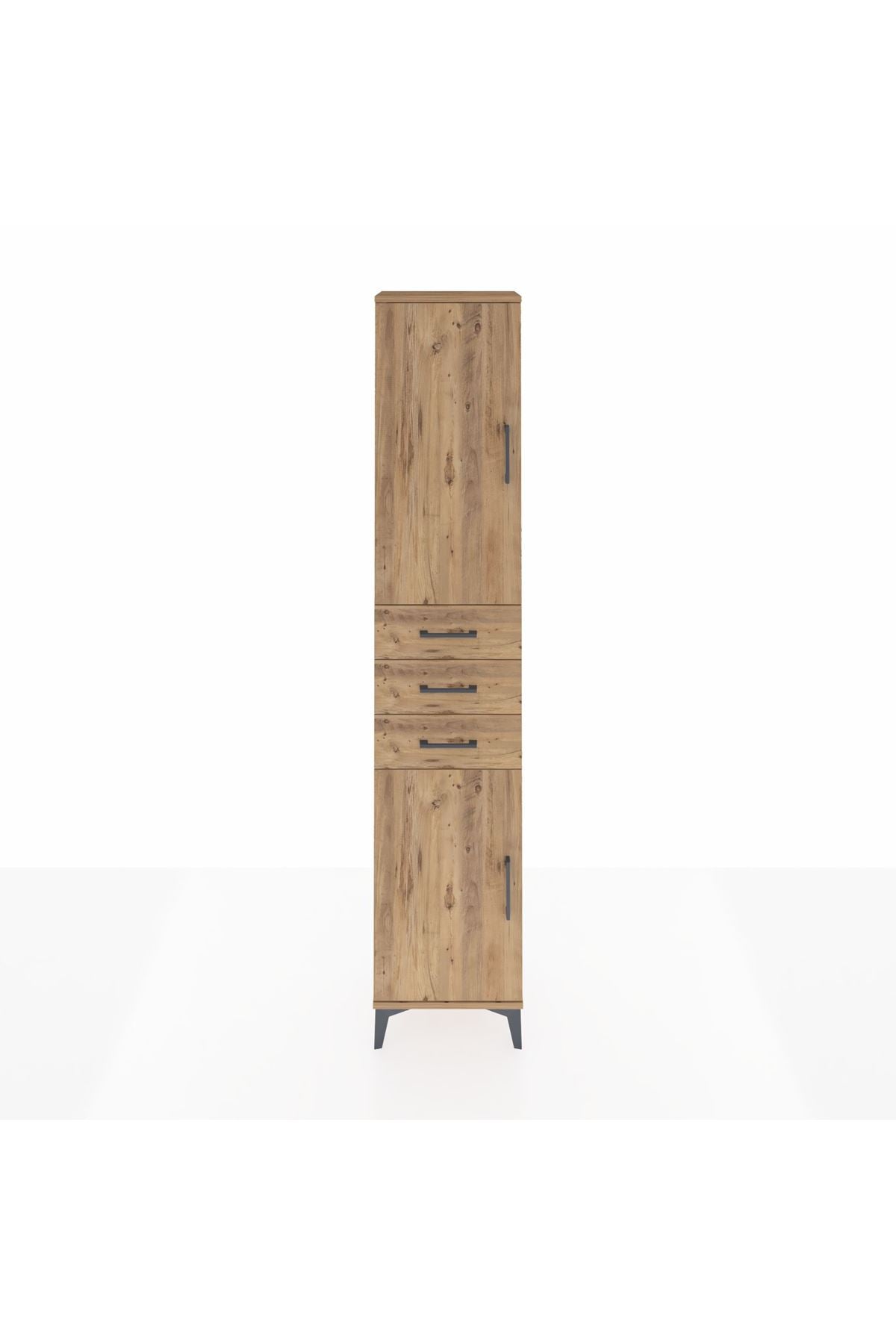 Arges Dolap 4 Raflı 3 Çekmeceli 2 Kapaklı 44x30x221 - S28M205V9A