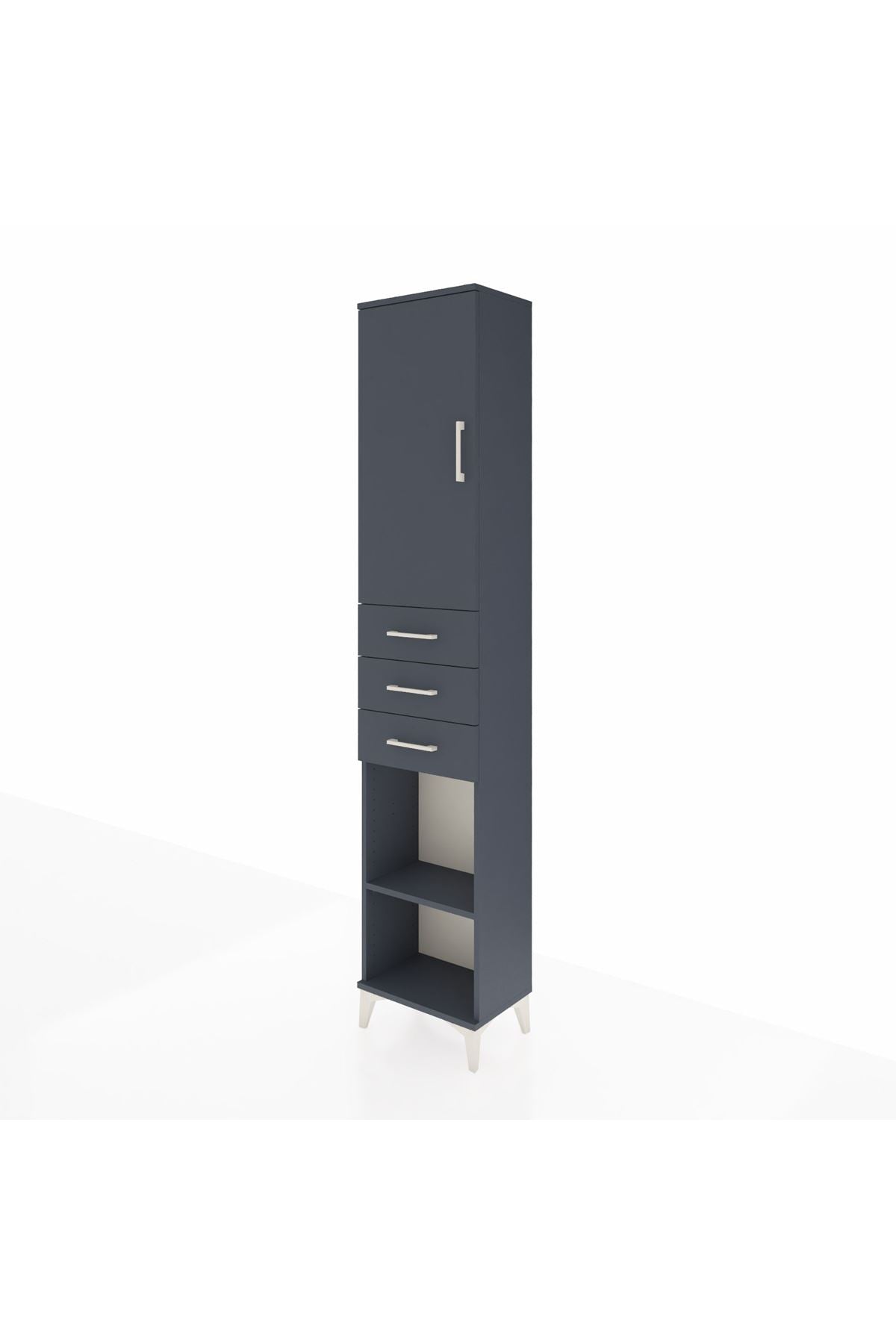 Arges Dolap 4 Raflı 3 Çekmeceli Tek Kapaklı 44x30x221 - S28M206V5A