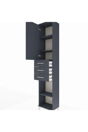 Arges Dolap 4 Raflı 3 Çekmeceli Tek Kapaklı 44x30x221 - S28M206V5A