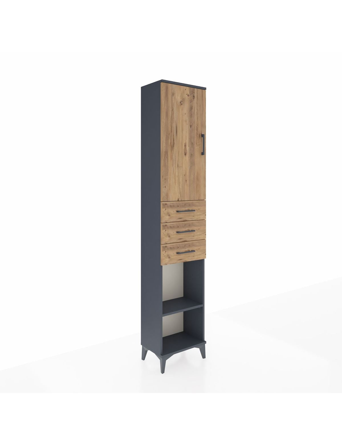 Arges Dolap 4 Raflı 3 Çekmeceli Tek Kapaklı 44x30x221 - S28M206V6A