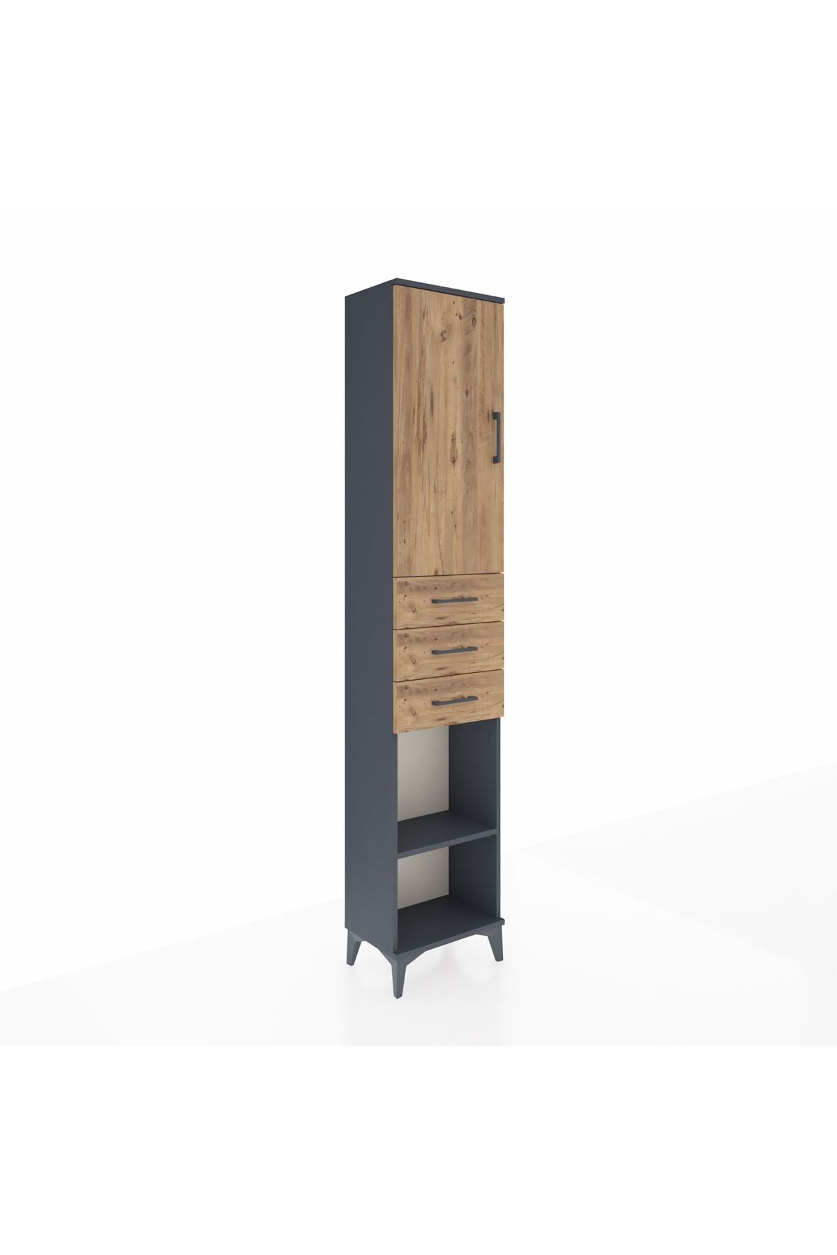 Arges Dolap 4 Raflı 3 Çekmeceli Tek Kapaklı 44x30x221 - S28M206V6A
