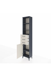 Arges Dolap 4 Raflı 3 Çekmeceli Tek Kapaklı 44x30x221 - S28M207V4A