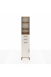 Arges Dolap 4 Raflı 3 Çekmeceli Tek Kapaklı 44x30x221 - S28M207V7A