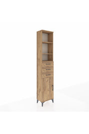 Arges Dolap 4 Raflı 3 Çekmeceli Tek Kapaklı 44x30x221 - S28M207V9A