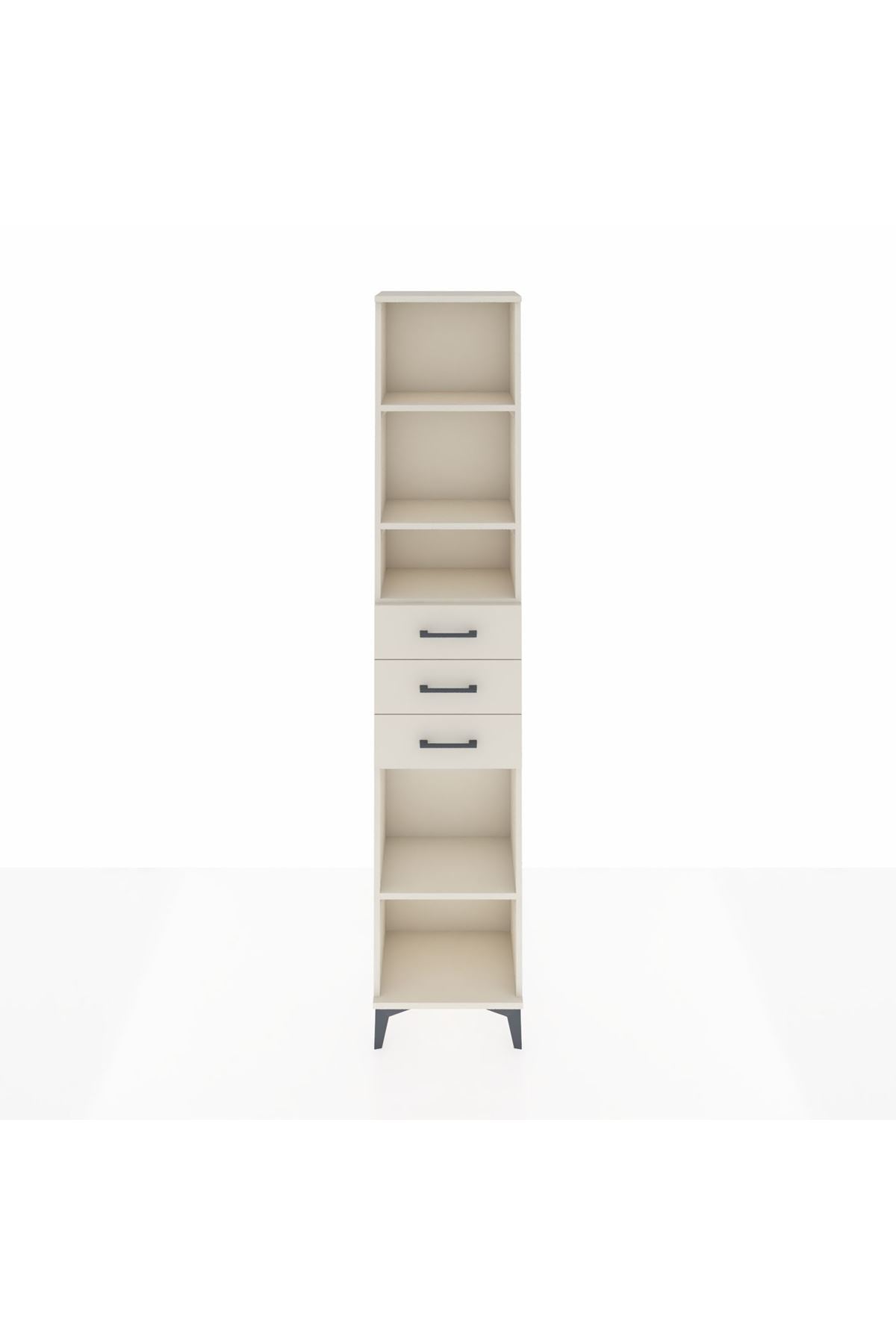 Arges Dolap 4 Raflı 3 Çekmeceli 44x30x221 - S28M208V1A