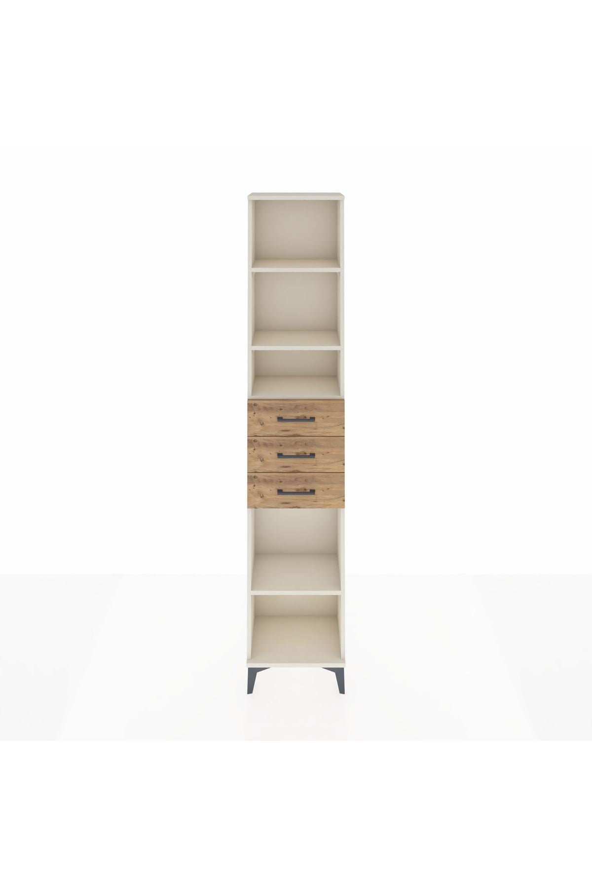 Arges Dolap 4 Raflı 3 Çekmeceli 44x30x221 - S28M208V3A