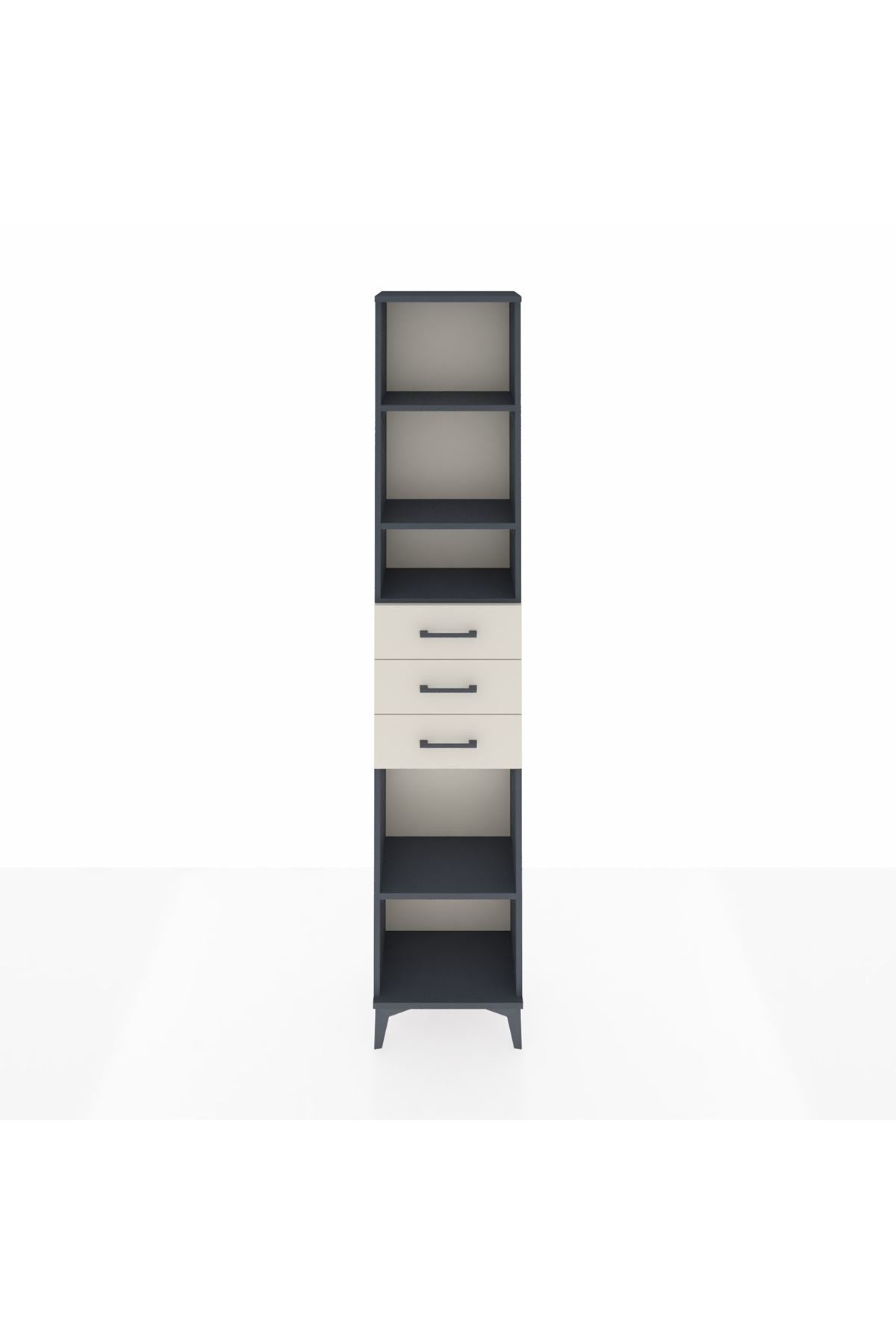 Arges Dolap 4 Raflı 3 Çekmeceli 44x30x221 - S28M208V4A