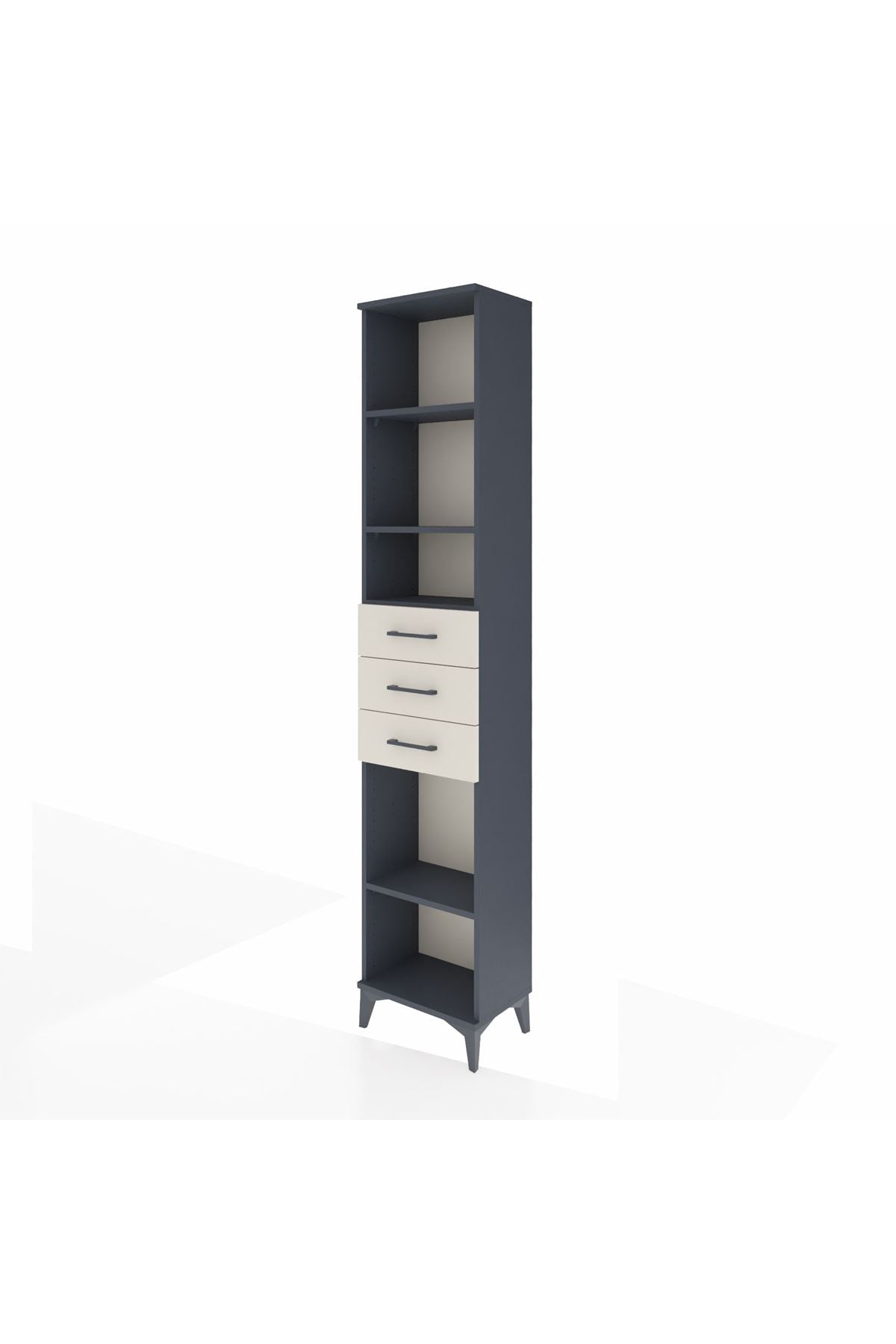 Arges Dolap 4 Raflı 3 Çekmeceli 44x30x221 - S28M208V4A