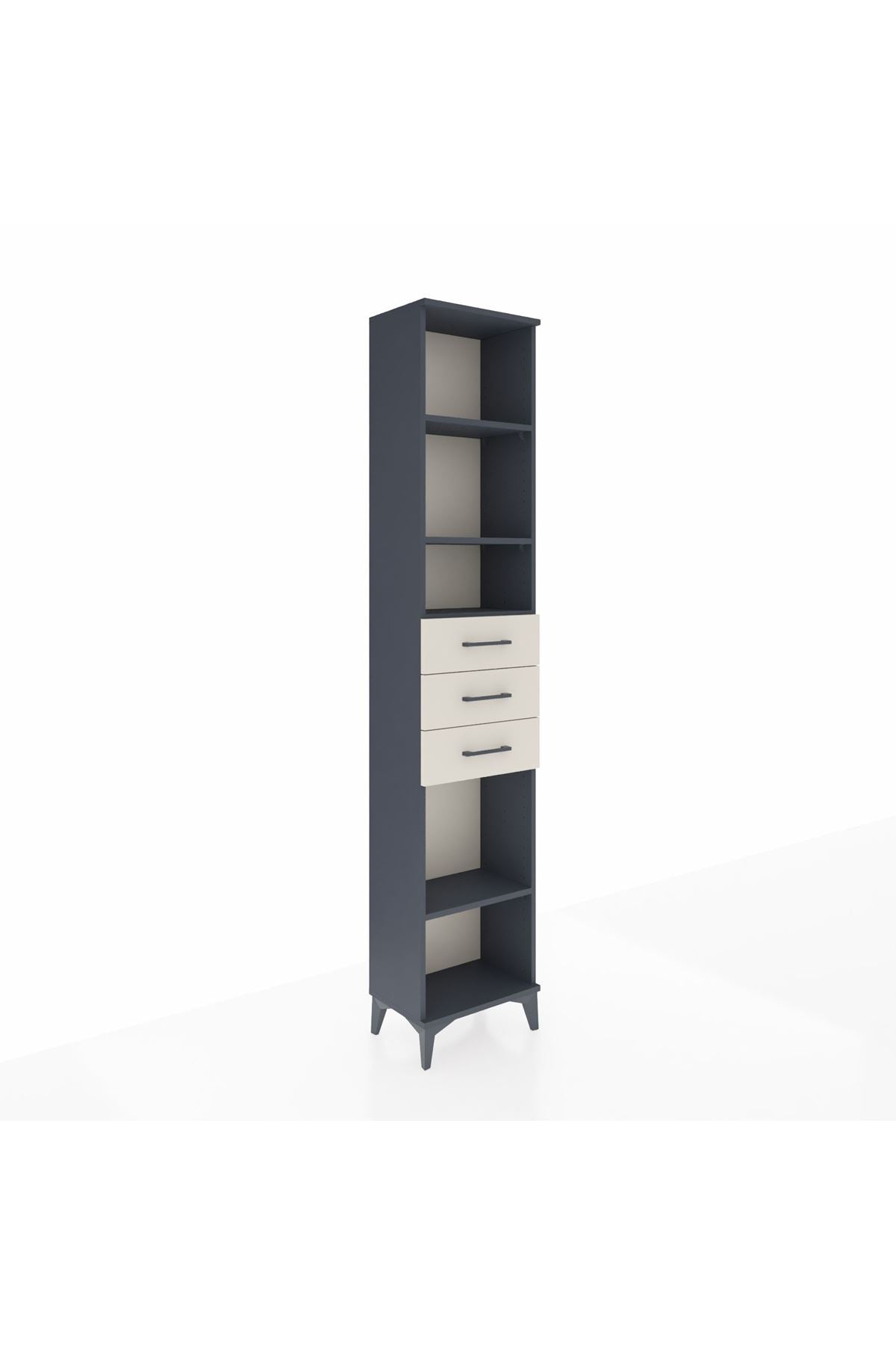 Arges Dolap 4 Raflı 3 Çekmeceli 44x30x221 - S28M208V4A