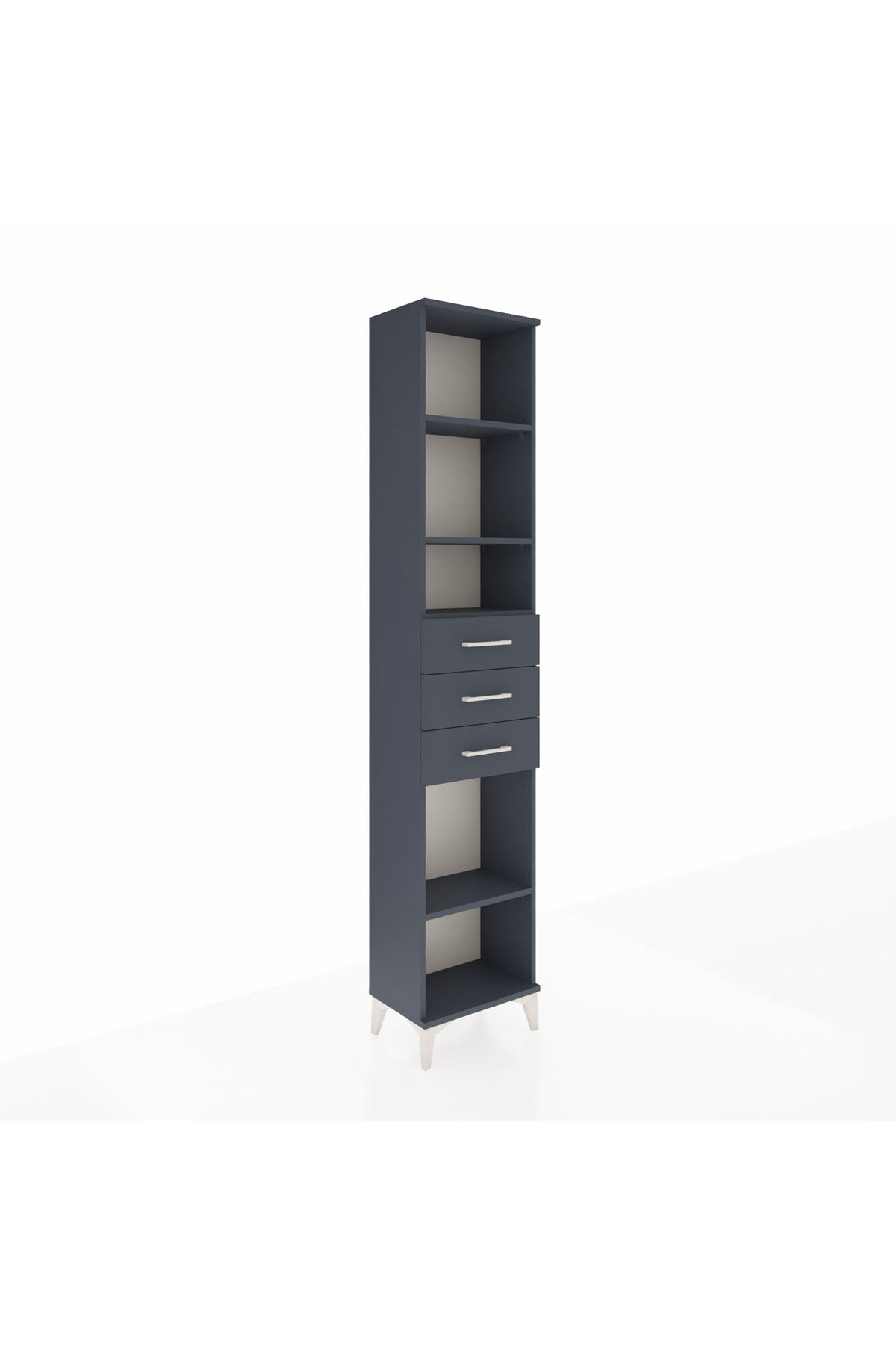 Arges Dolap 4 Raflı 3 Çekmeceli 44x30x221 - S28M208V5A