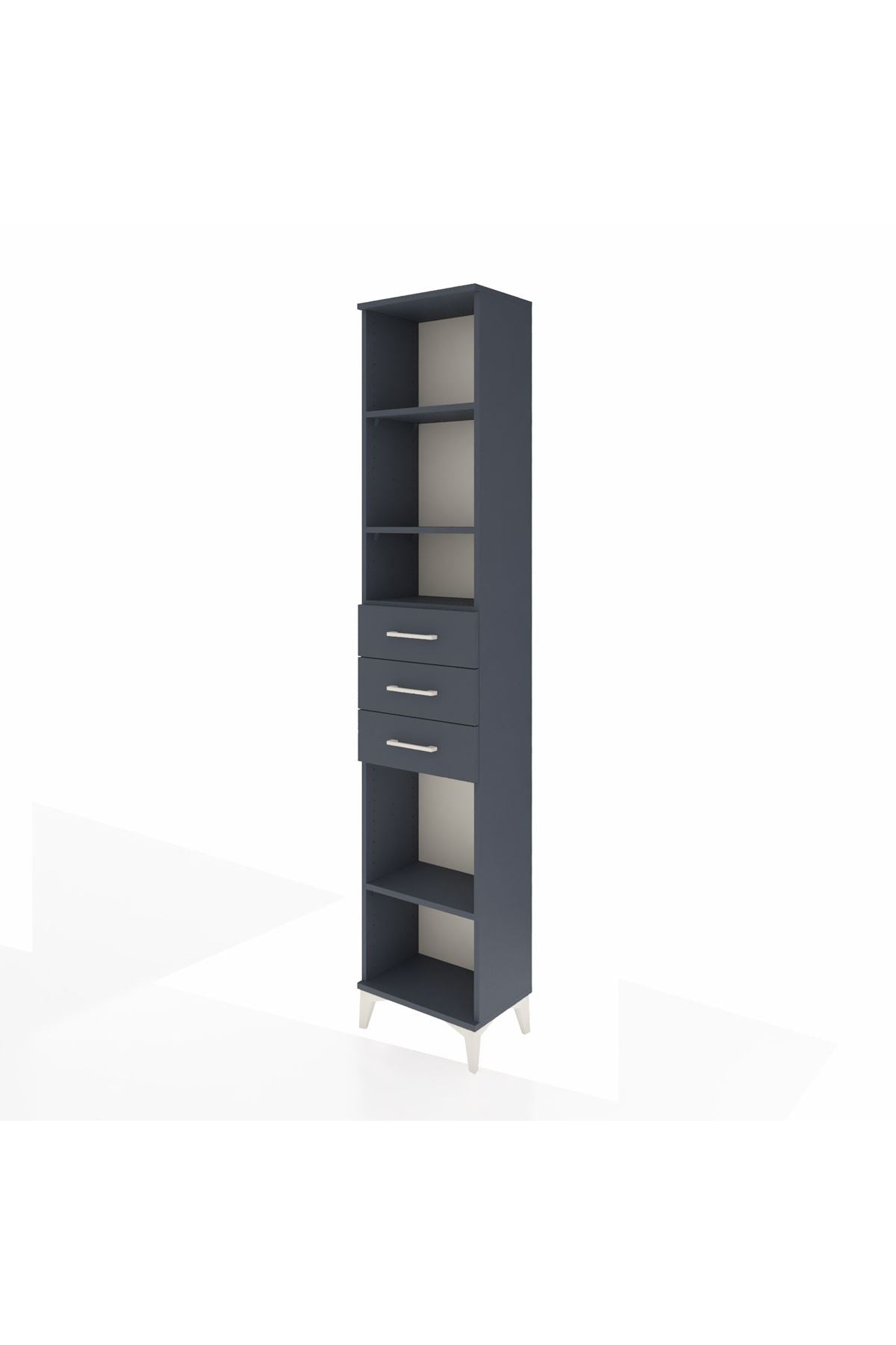 Arges Dolap 4 Raflı 3 Çekmeceli 44x30x221 - S28M208V5A
