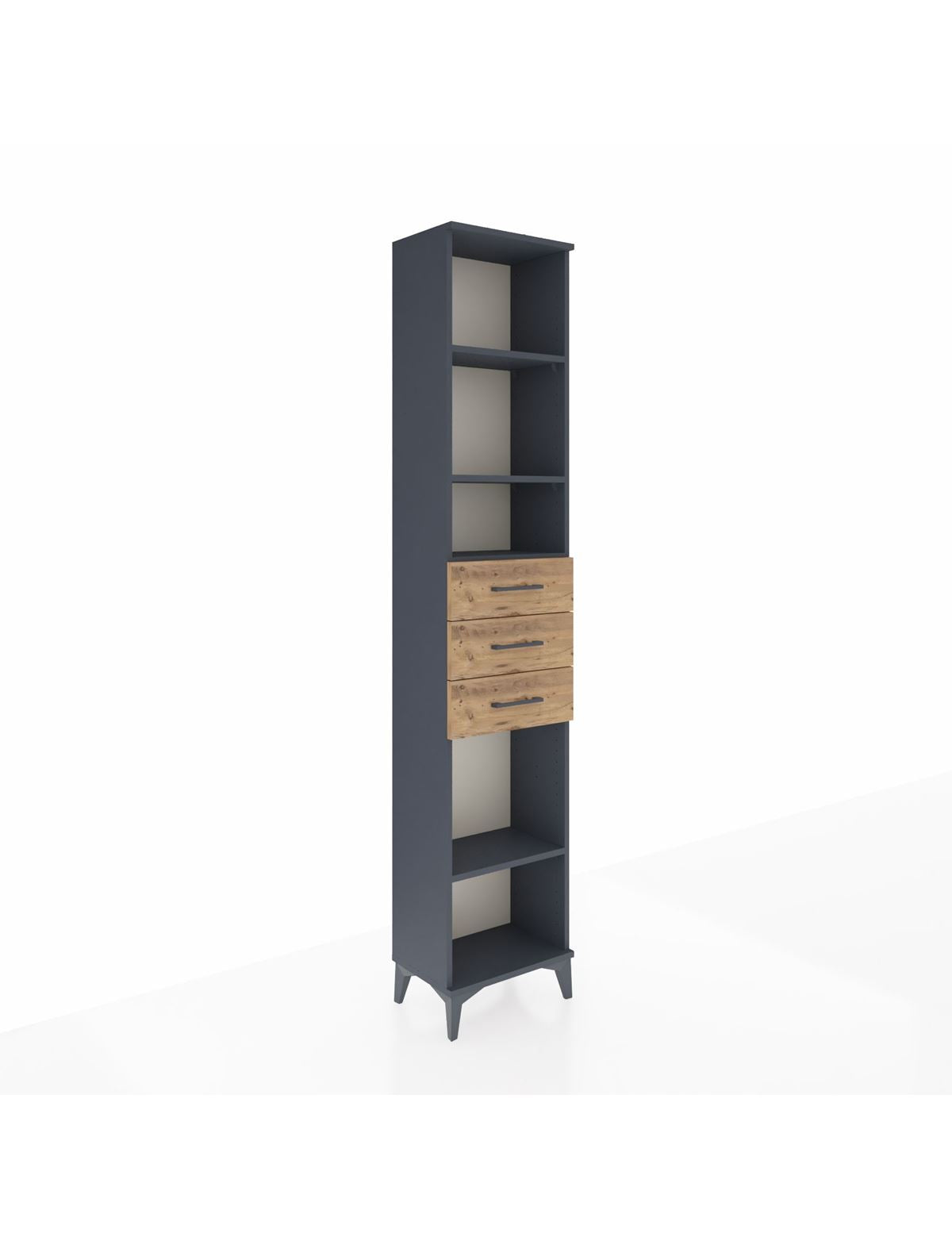 Arges Dolap 4 Raflı 3 Çekmeceli 44x30x221 - S28M208V6A