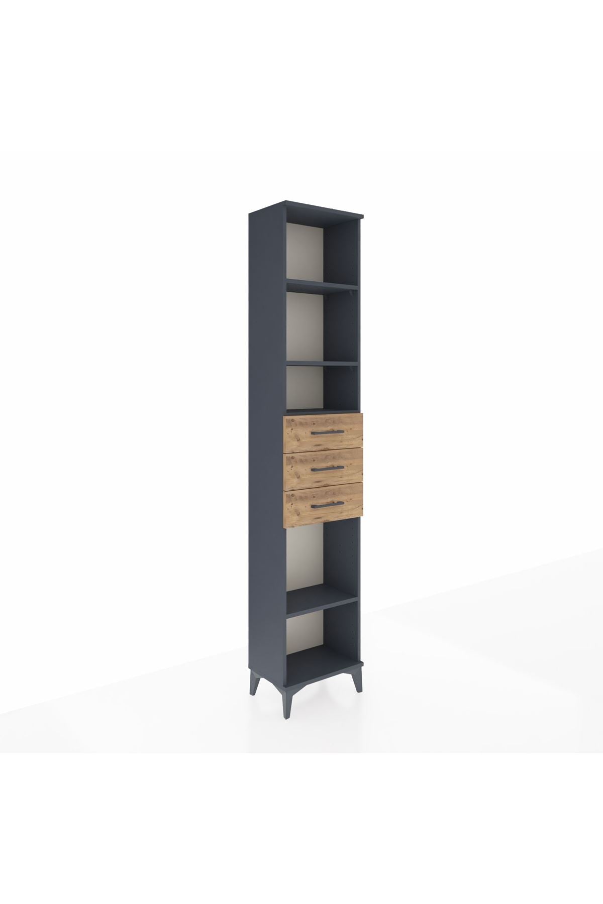 Arges Dolap 4 Raflı 3 Çekmeceli 44x30x221 - S28M208V6A