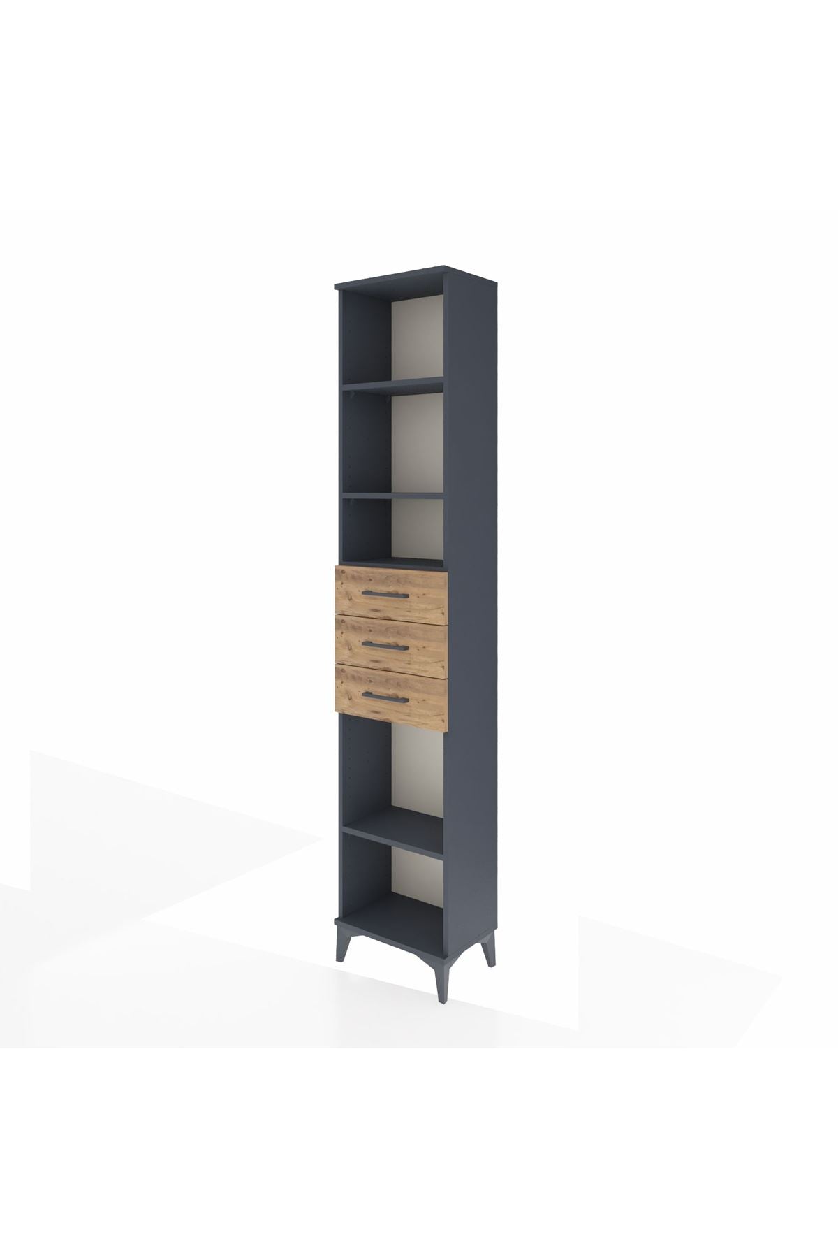 Arges Dolap 4 Raflı 3 Çekmeceli 44x30x221 - S28M208V6A