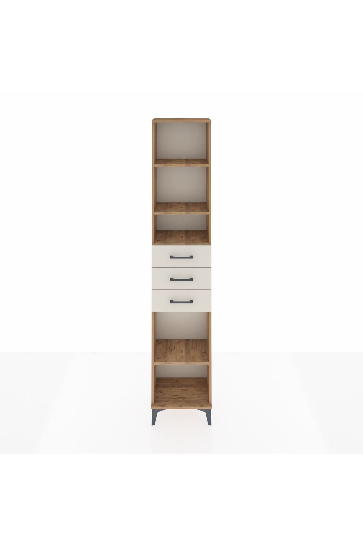 Arges Dolap 4 Raflı 3 Çekmeceli 44x30x221 - S28M208V7A