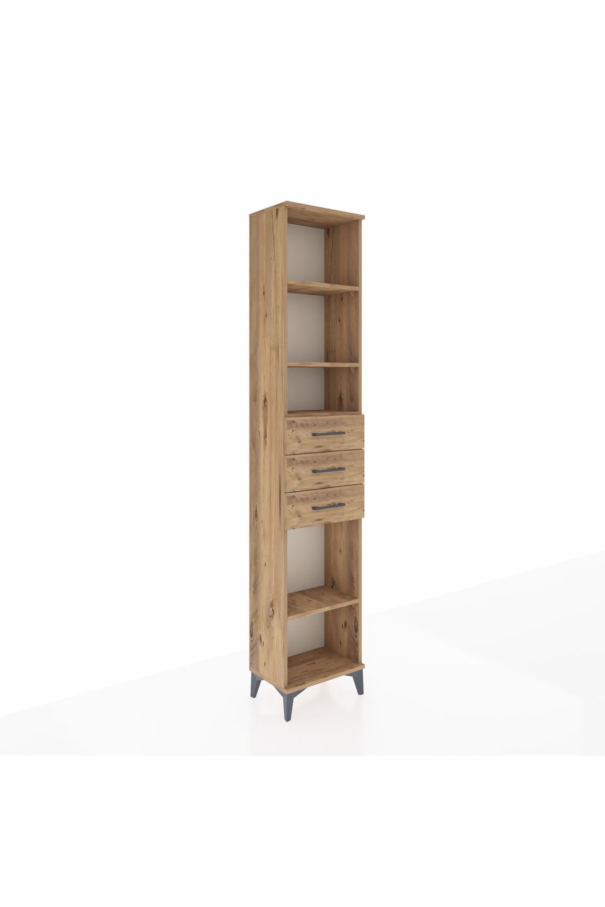 Arges Dolap 4 Raflı 3 Çekmeceli 44x30x221 - S28M208V9A
