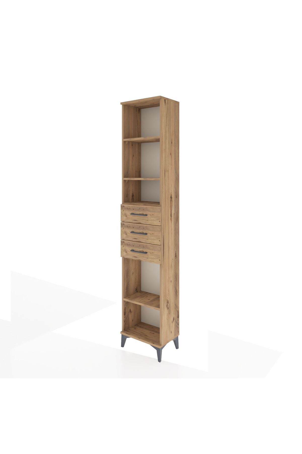 Arges Dolap 4 Raflı 3 Çekmeceli 44x30x221 - S28M208V9A