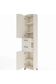Arges Dolap 4 Raflı 2 Çekmeceli 2 Kapaklı 44x30x221 - S28M209V1A