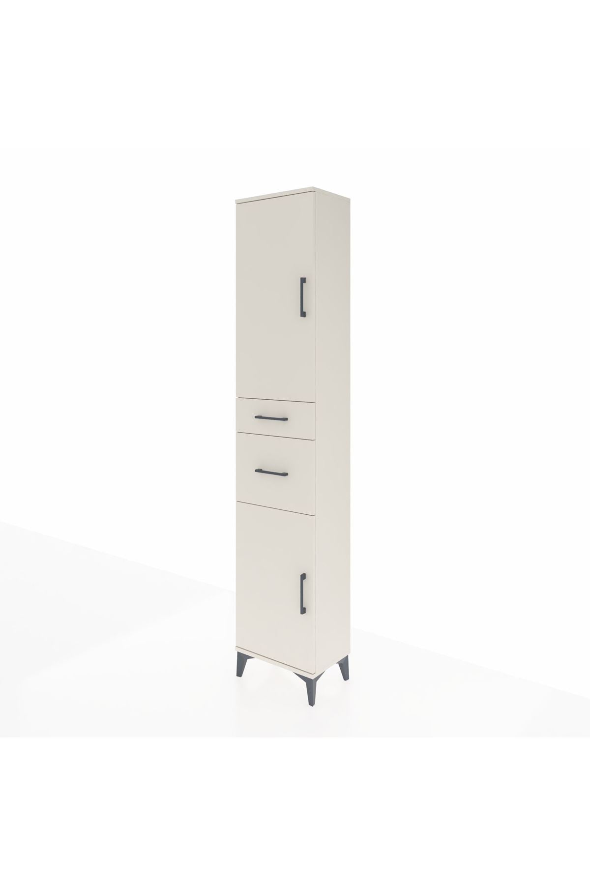Arges Dolap 4 Raflı 2 Çekmeceli 2 Kapaklı 44x30x221 - S28M209V1A