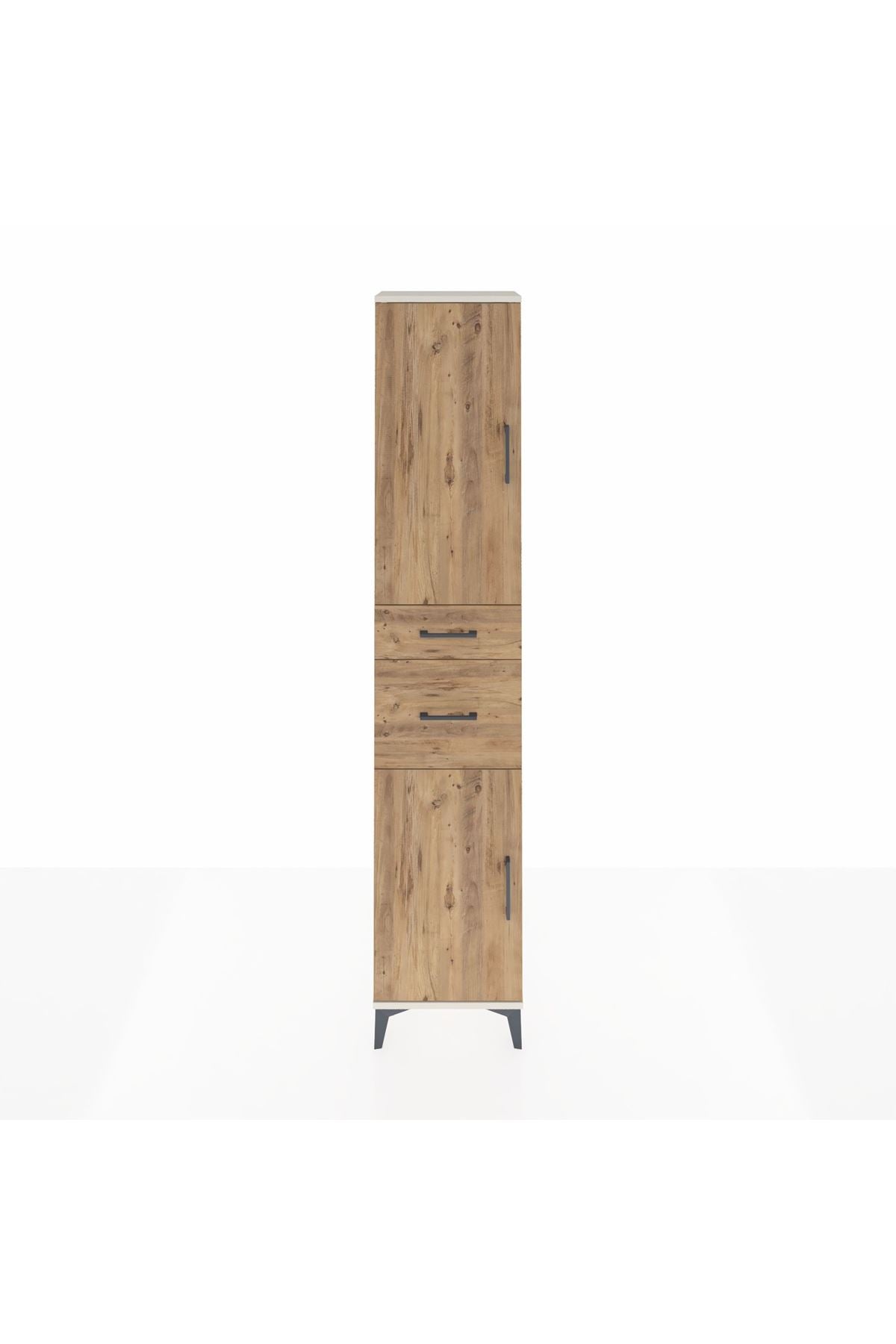 Arges Dolap 4 Raflı 2 Çekmeceli 2 Kapaklı 44x30x221 - S28M209V3A