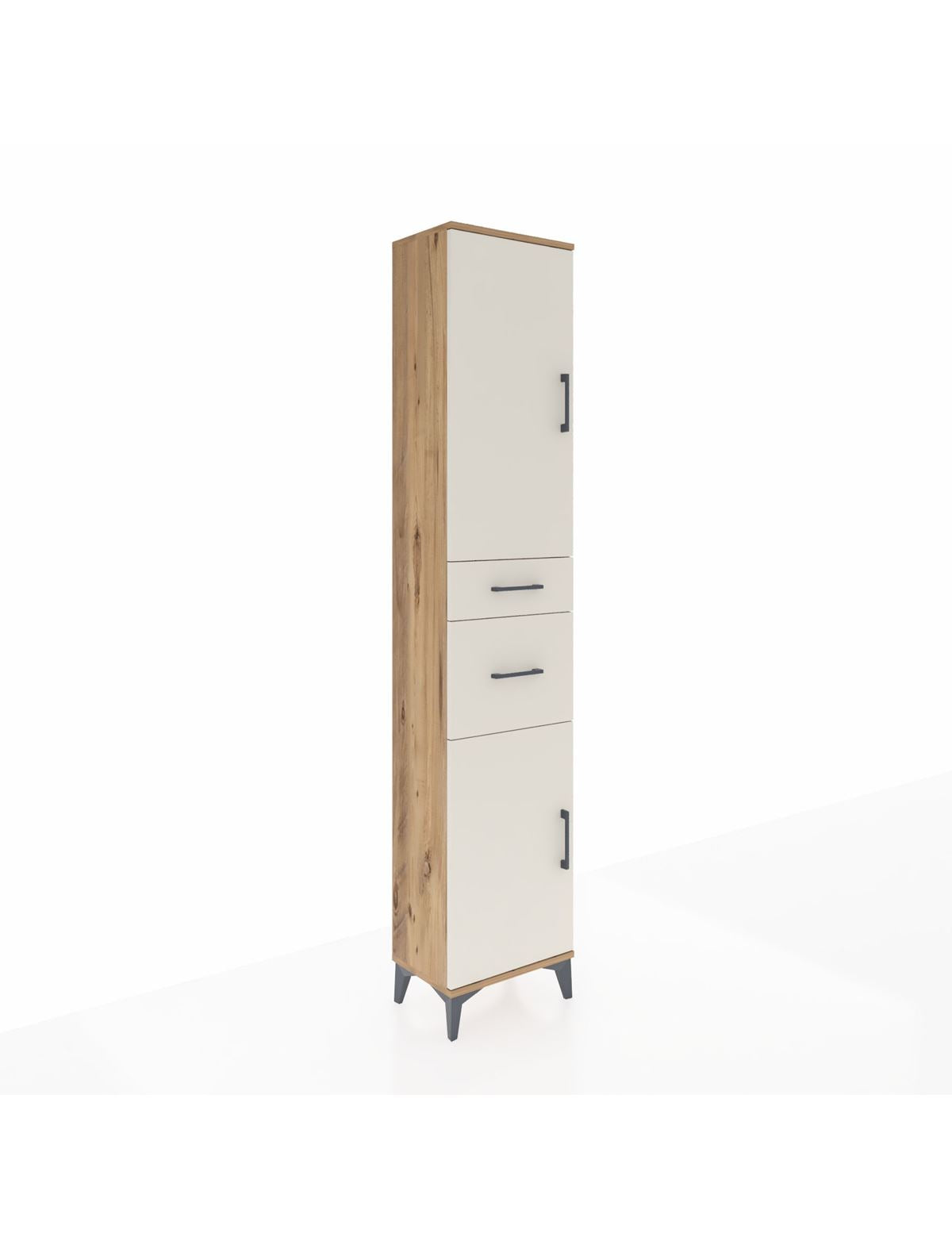 Arges Dolap 4 Raflı 2 Çekmeceli 2 Kapaklı 44x30x221 - S28M209V7A