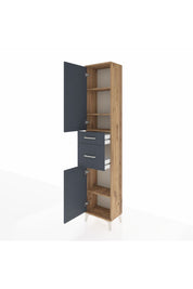 Arges Dolap 4 Raflı 2 Çekmeceli 2 Kapaklı 44x30x221 - S28M209V8A