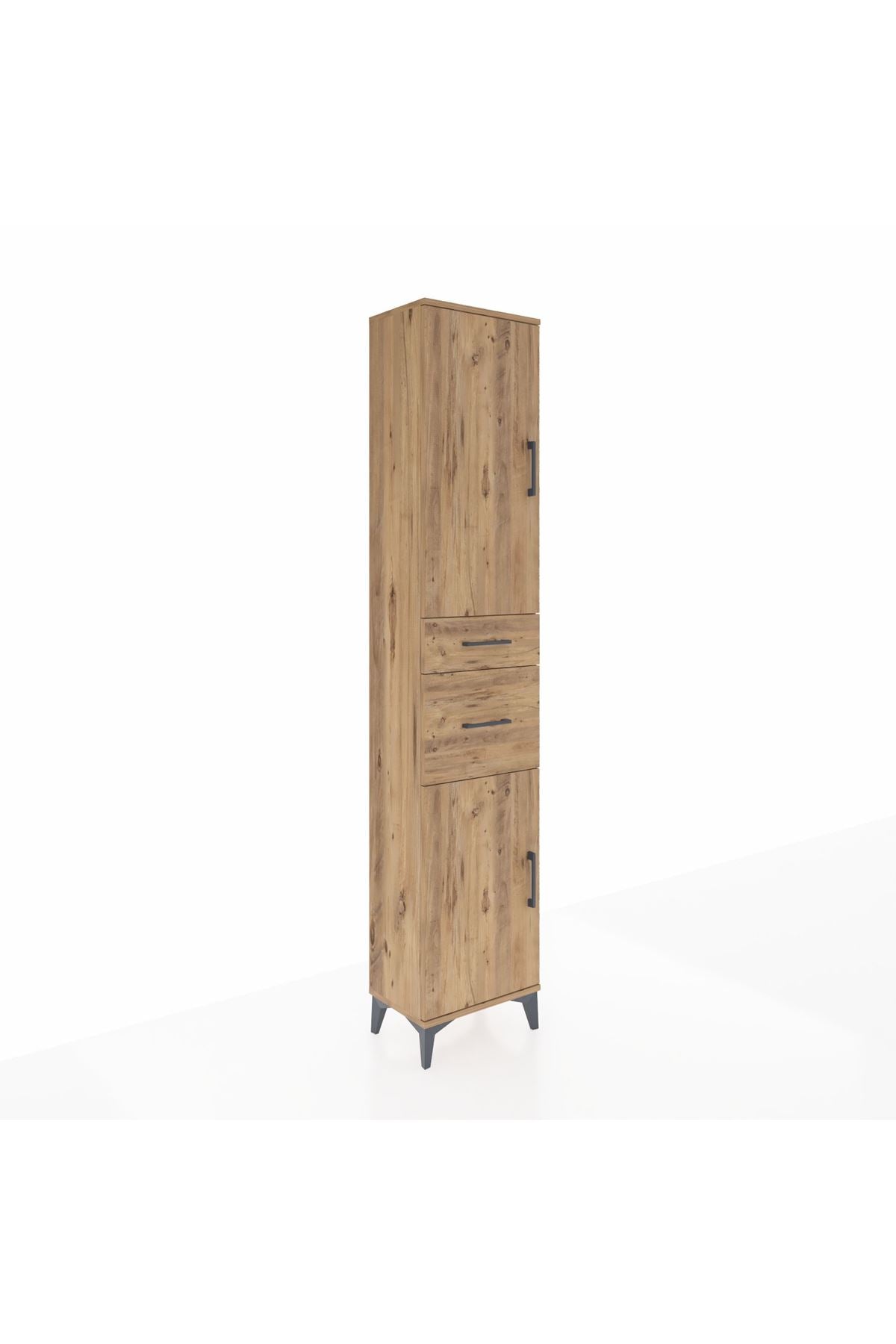 Arges Dolap 4 Raflı 2 Çekmeceli 2 Kapaklı 44x30x221 - S28M209V9A