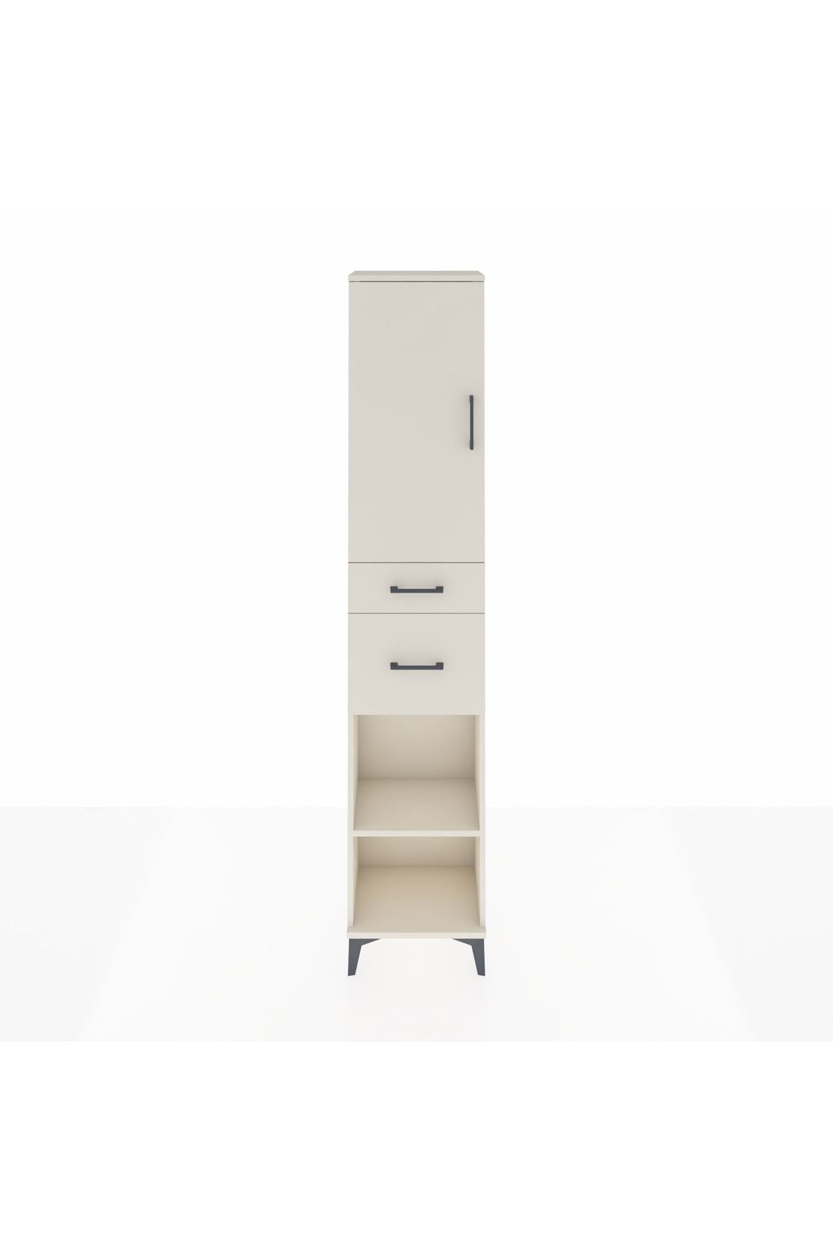 Arges Dolap 4 Raflı 2 Çekmeceli Tek Kapaklı 44x30x221 - S28M210V1A