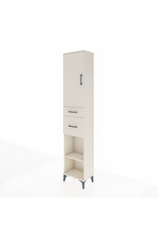 Arges Dolap 4 Raflı 2 Çekmeceli Tek Kapaklı 44x30x221 - S28M210V1A
