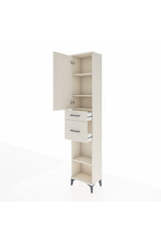 Arges Dolap 4 Raflı 2 Çekmeceli Tek Kapaklı 44x30x221 - S28M210V1A