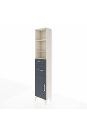 Arges Dolap 4 Raflı 2 Çekmeceli Tek Kapaklı 44x30x221 - S28M211V2A
