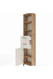 Arges Dolap 4 Raflı 2 Çekmeceli Tek Kapaklı 44x30x221 - S28M211V7A