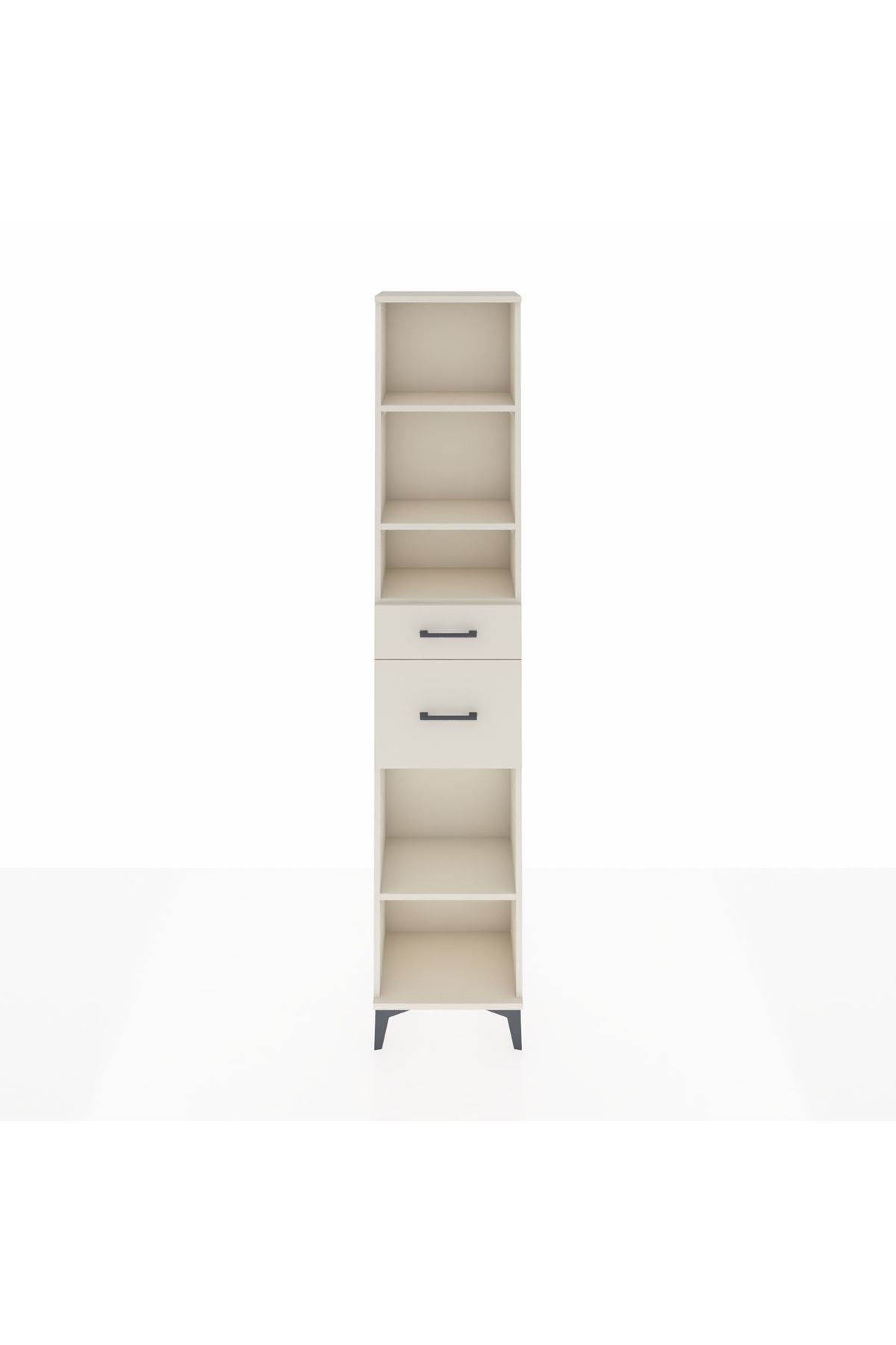 Arges Dolap 4 Raflı 2 Çekmeceli 44x30x221 - S28M212V1A