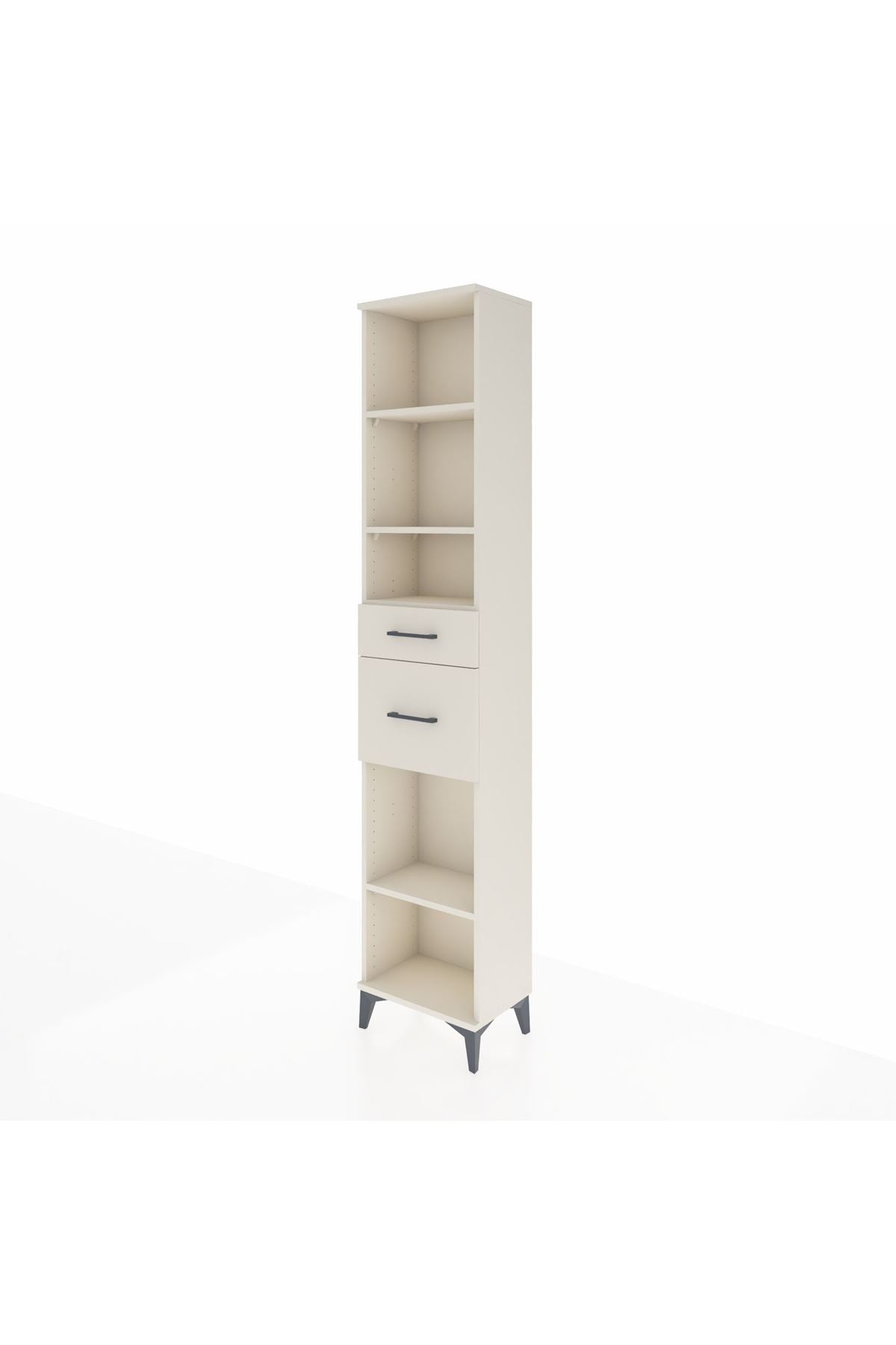 Arges Dolap 4 Raflı 2 Çekmeceli 44x30x221 - S28M212V1A