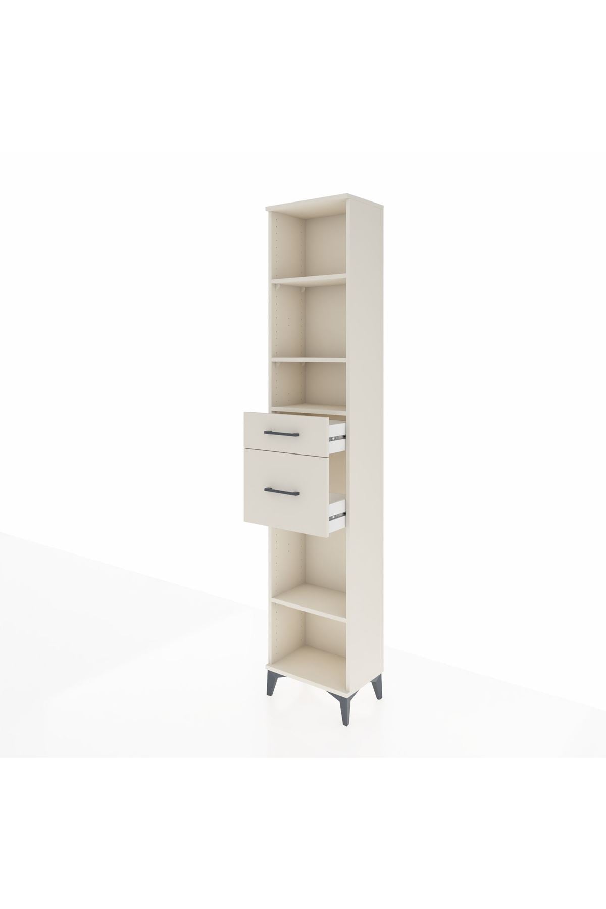 Arges Dolap 4 Raflı 2 Çekmeceli 44x30x221 - S28M212V1A