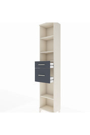 Arges Dolap 4 Raflı 2 Çekmeceli 44x30x221 - S28M212V2A
