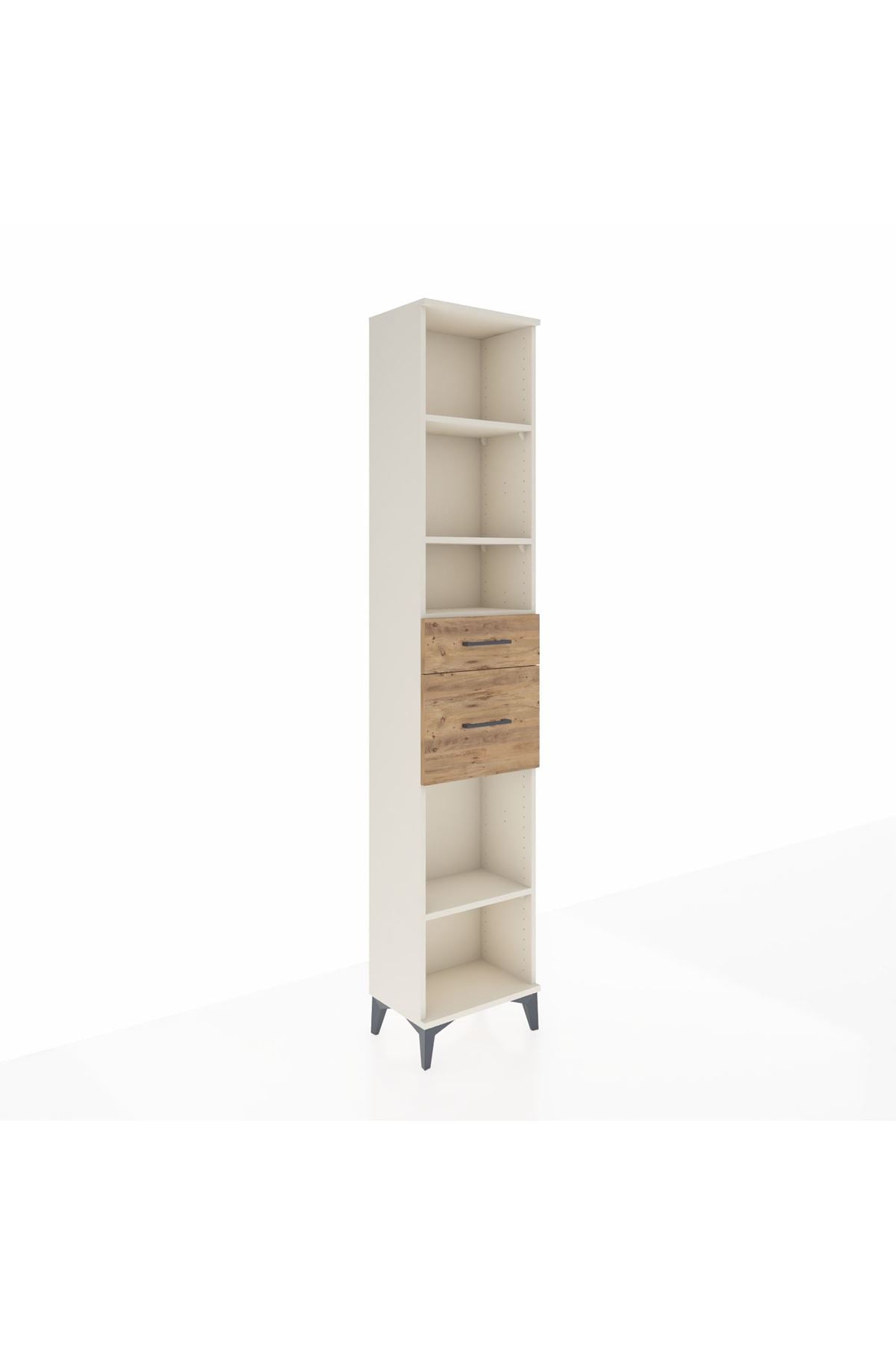 Arges Dolap 4 Raflı 2 Çekmeceli 44x30x221 - S28M212V3A