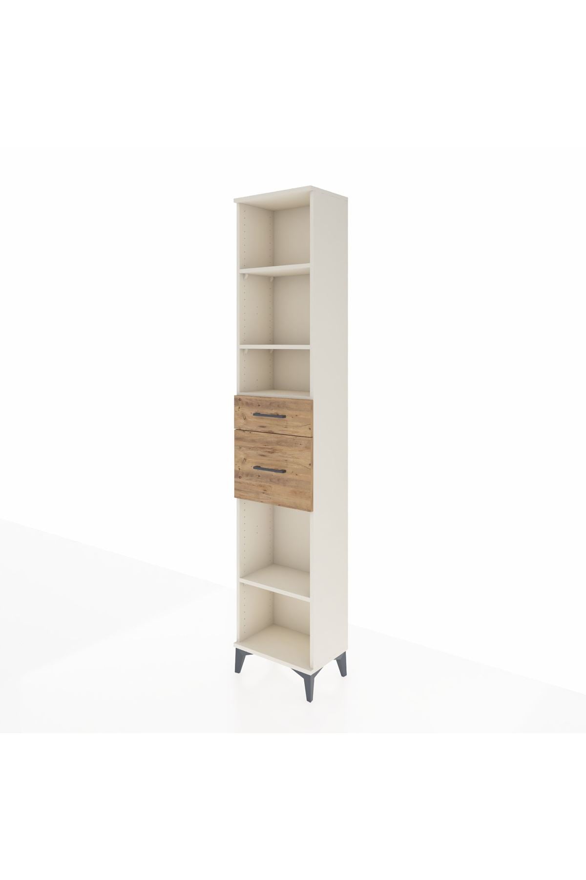 Arges Dolap 4 Raflı 2 Çekmeceli 44x30x221 - S28M212V3A