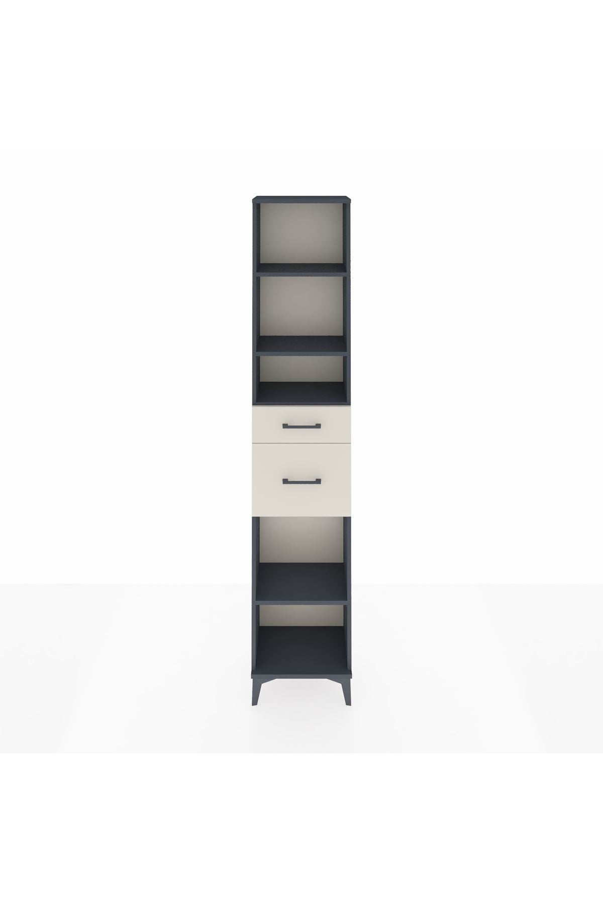 Arges Dolap 4 Raflı 2 Çekmeceli 44x30x221 - S28M212V4A