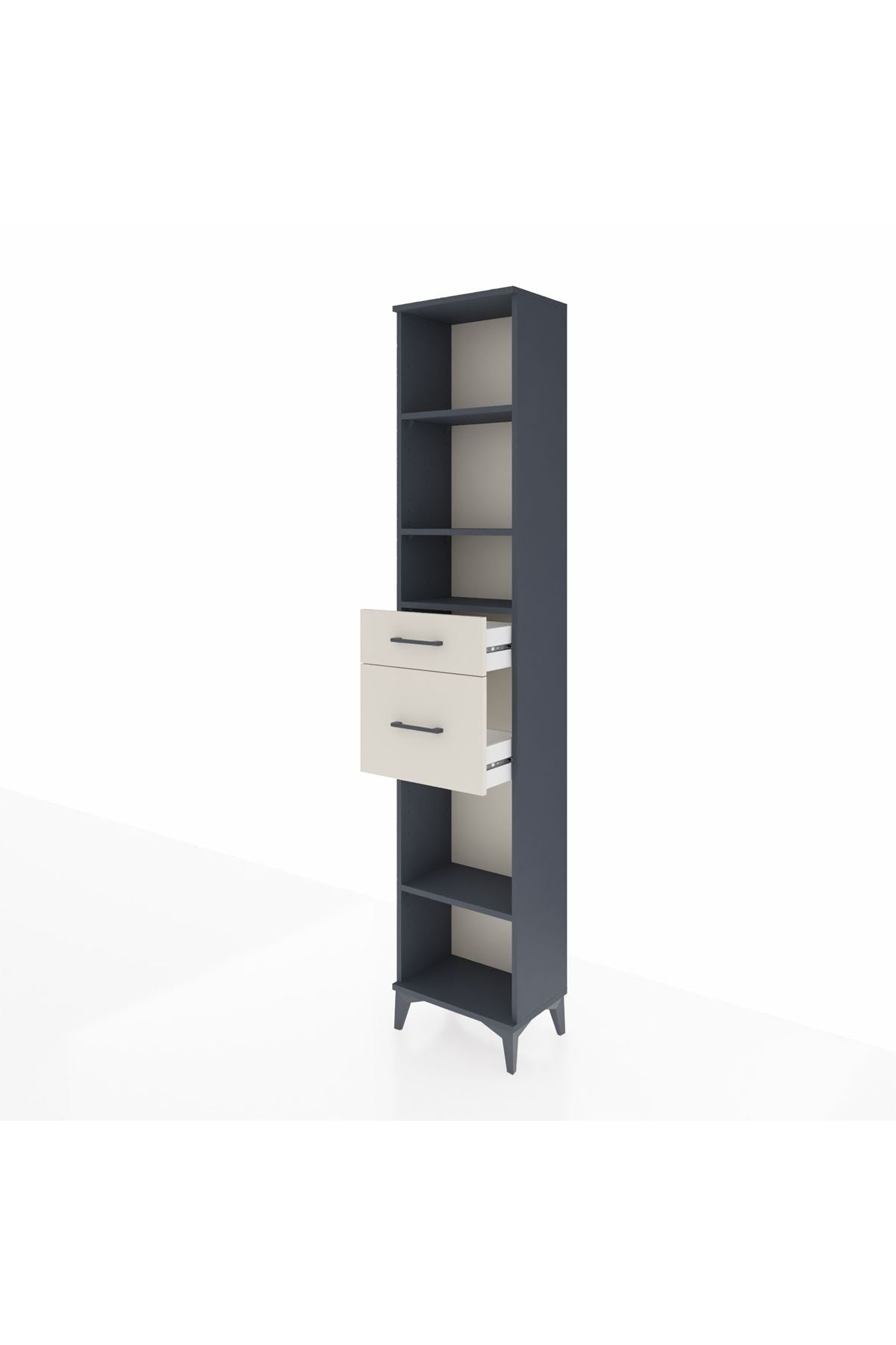 Arges Dolap 4 Raflı 2 Çekmeceli 44x30x221 - S28M212V4A