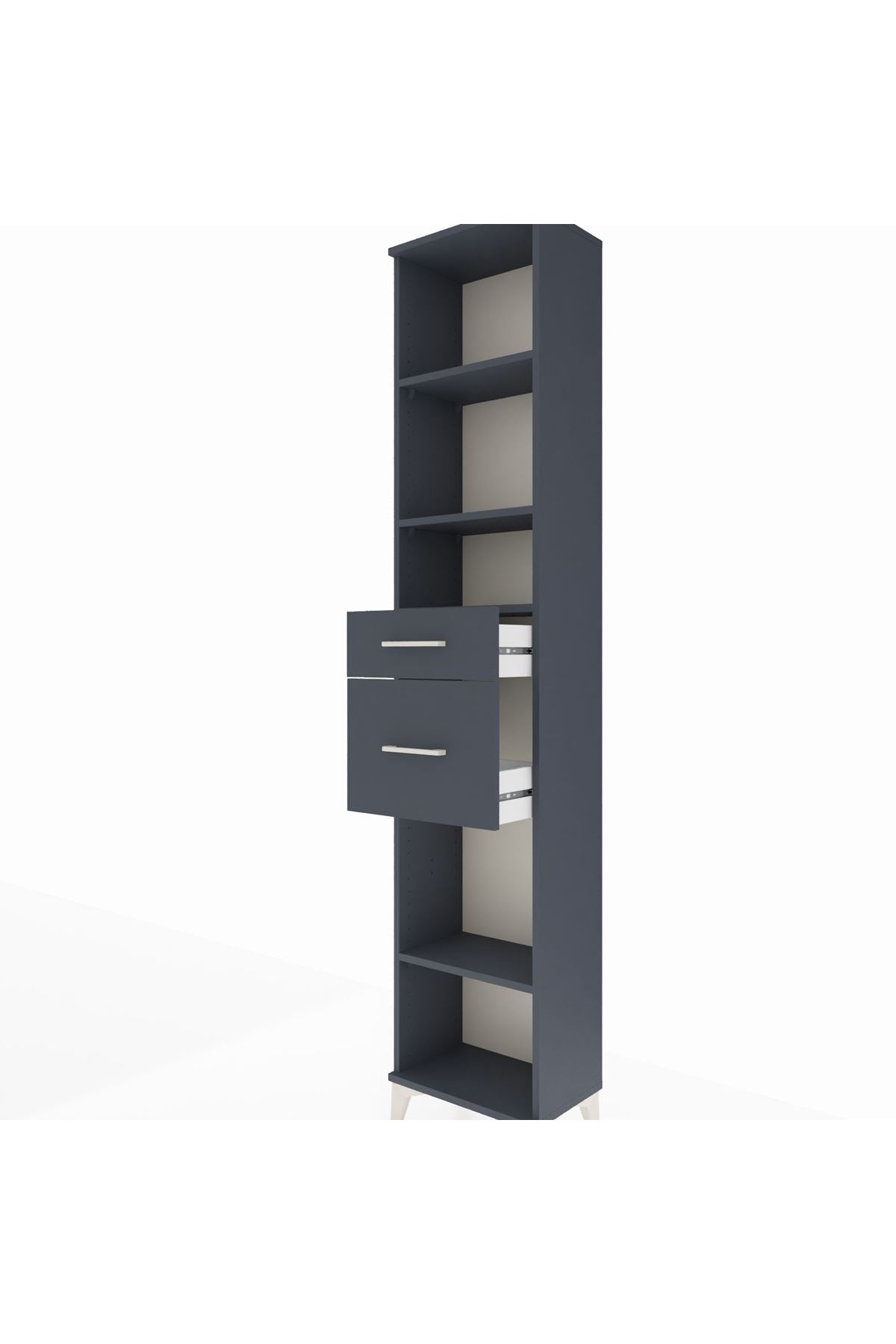 Arges Dolap 4 Raflı 2 Çekmeceli 44x30x221 - S28M212V5A