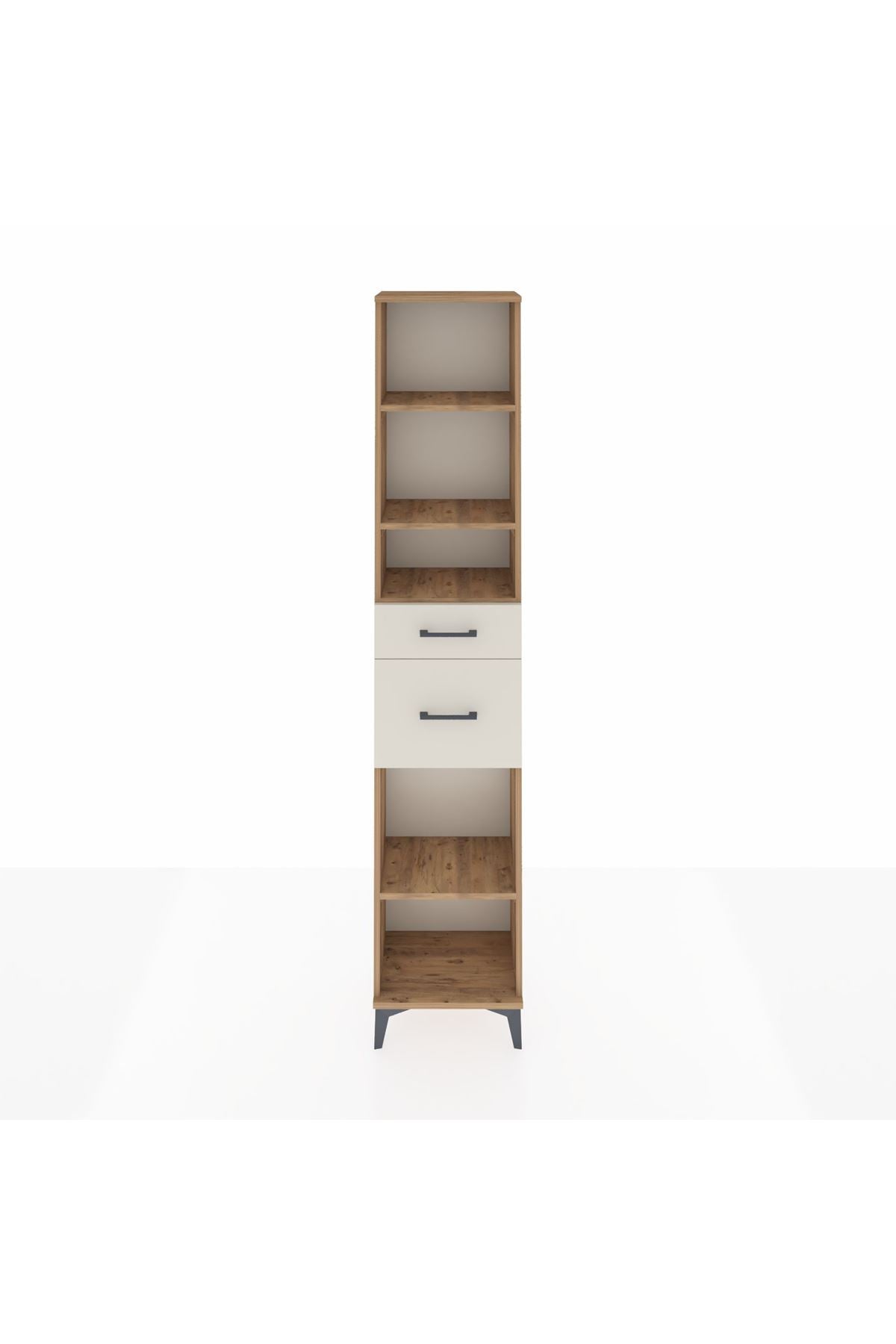 Arges Dolap 4 Raflı 2 Çekmeceli 44x30x221 - S28M212V7A