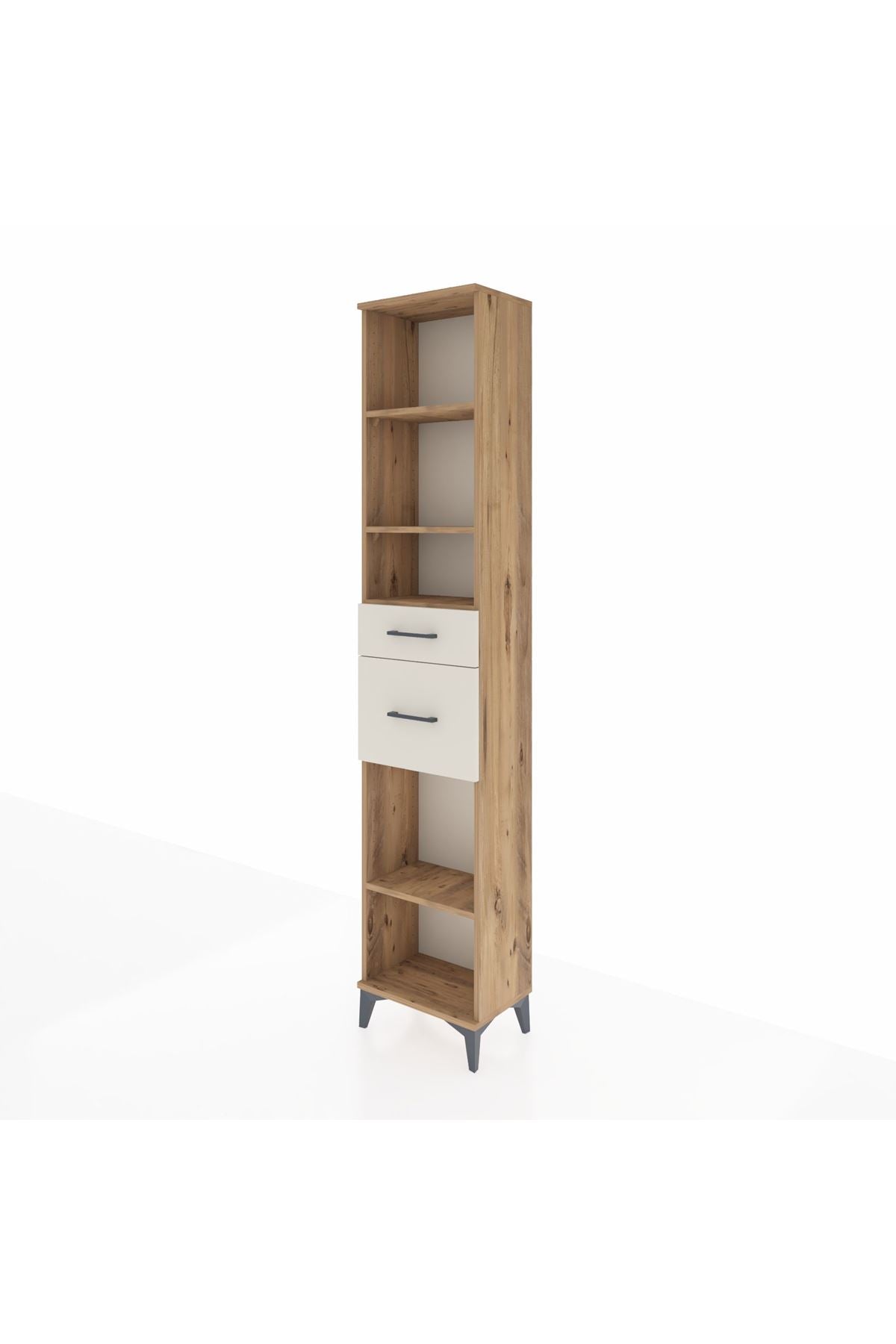 Arges Dolap 4 Raflı 2 Çekmeceli 44x30x221 - S28M212V7A
