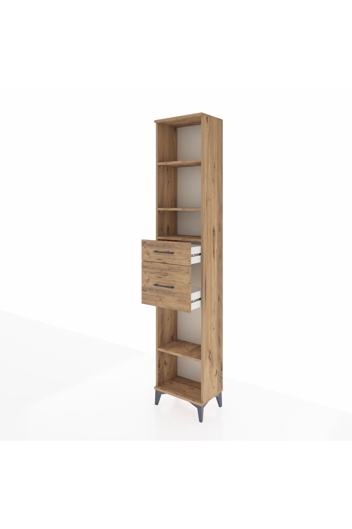 Arges Dolap 4 Raflı 2 Çekmeceli 44x30x221 - S28M212V9A