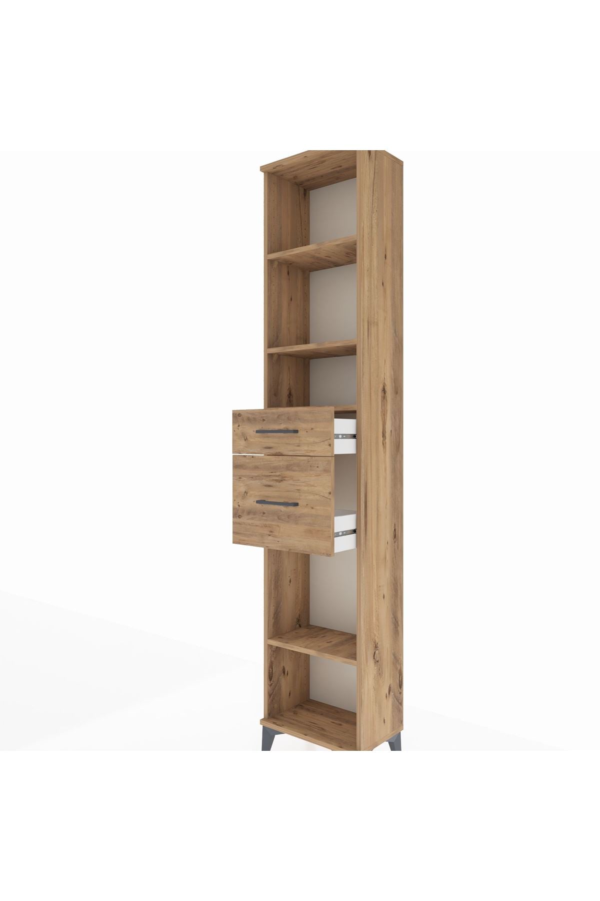 Arges Dolap 4 Raflı 2 Çekmeceli 44x30x221 - S28M212V9A