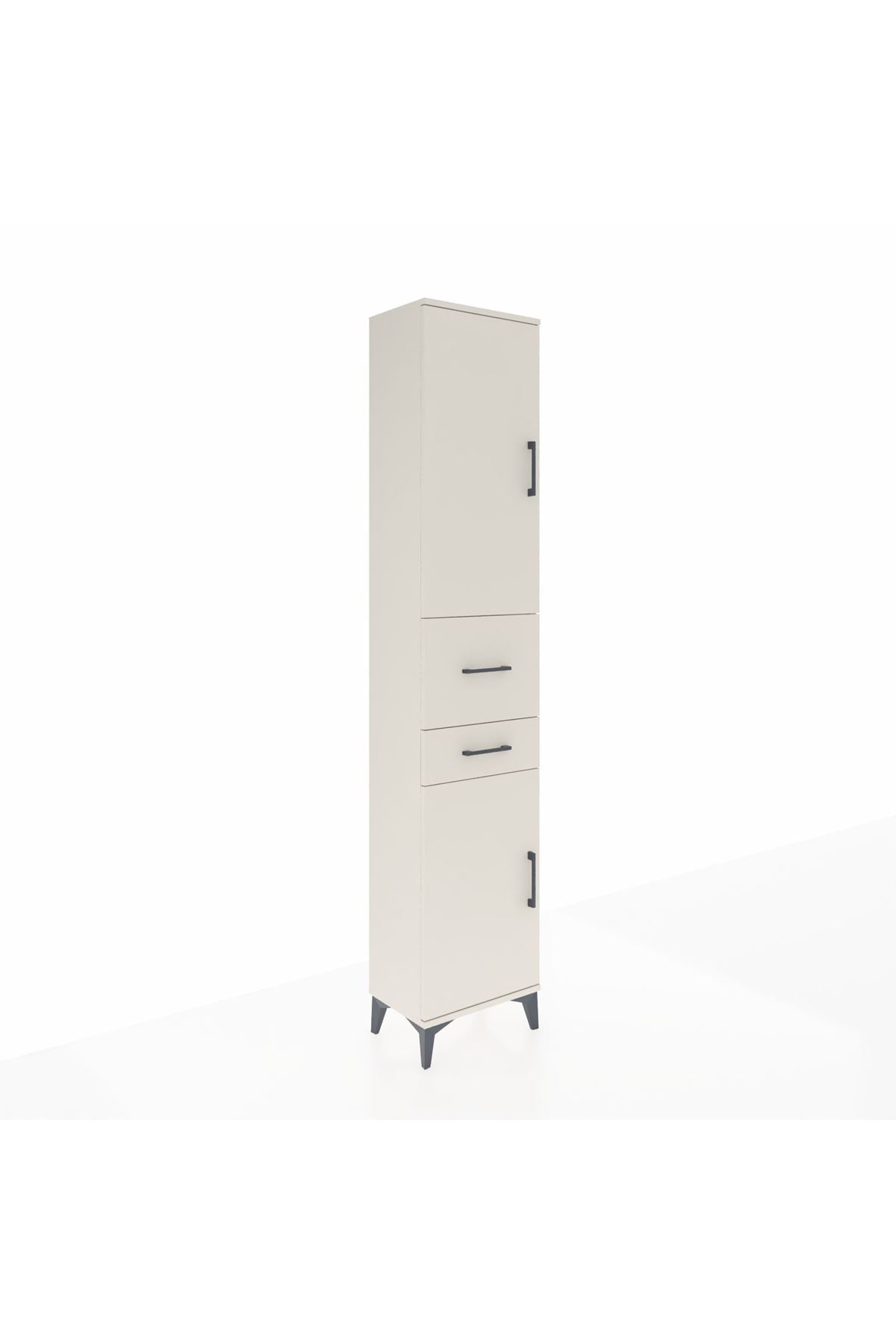 Arges Dolap 4 Raflı 2 Çekmeceli 2 Kapaklı 44x30x221 - S28M213V1A