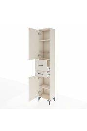 Arges Dolap 4 Raflı 2 Çekmeceli 2 Kapaklı 44x30x221 - S28M213V1A