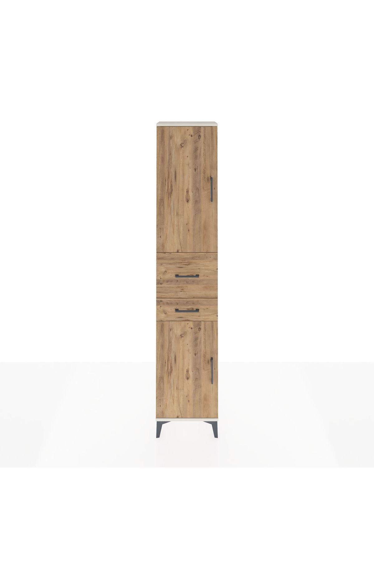 Arges Dolap 4 Raflı 2 Çekmeceli 2 Kapaklı 44x30x221 - S28M213V3A