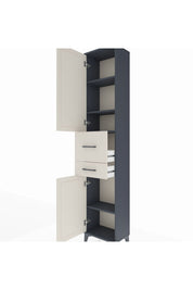 Arges Dolap 4 Raflı 2 Çekmeceli 2 Kapaklı 44x30x221 - S28M213V4A