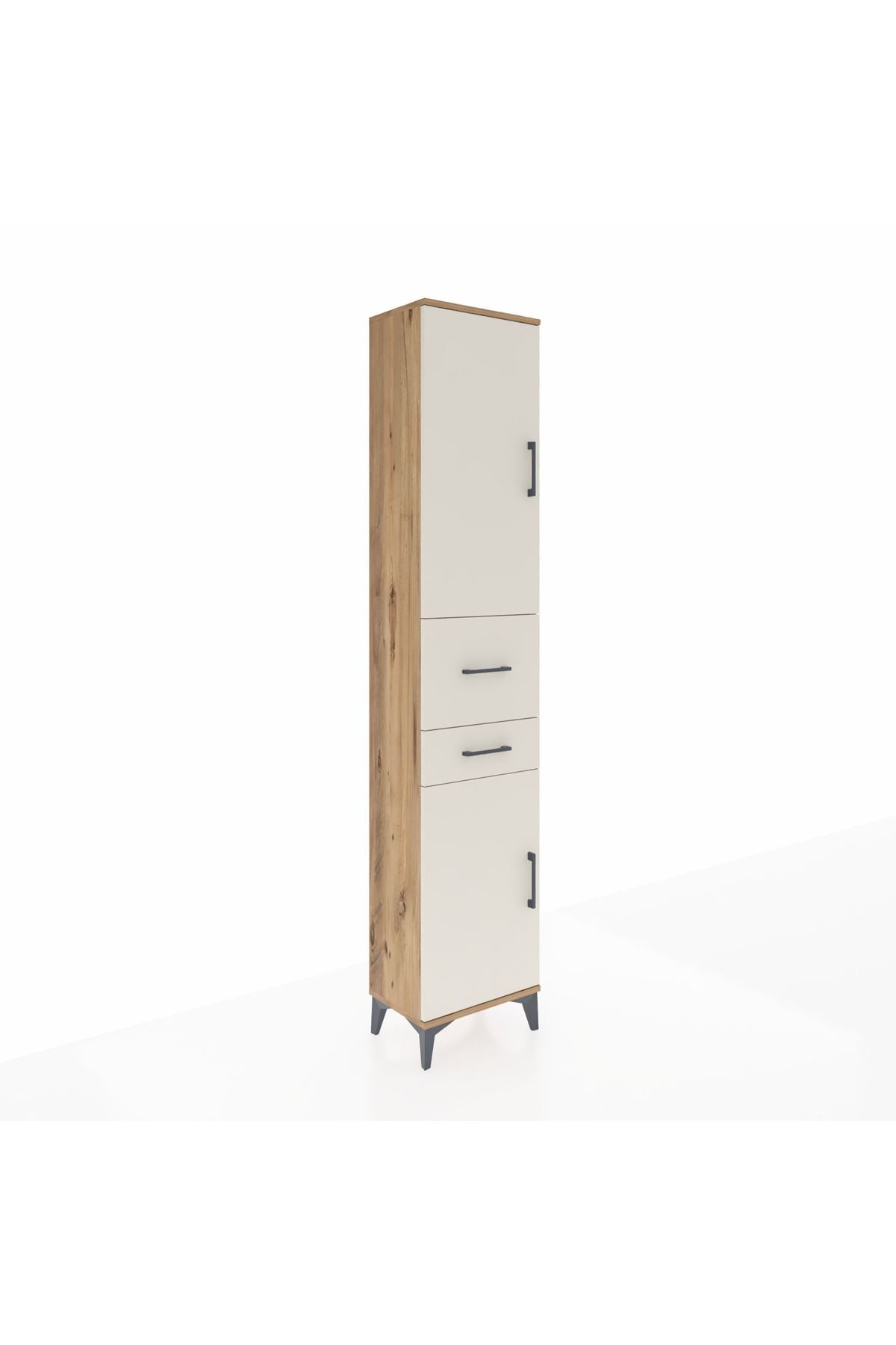 Arges Dolap 4 Raflı 2 Çekmeceli 2 Kapaklı 44x30x221 - S28M213V7A